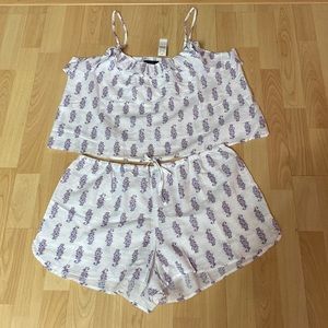 J.CREW  SIZE L    2 pieces  NEW WiTH TAGS LiNEN / COTTON  PAJAMA SET